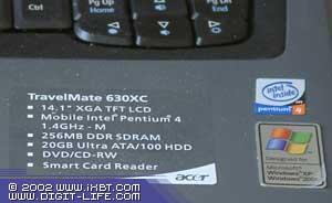 Acer TravelMate 630XC, фото 3