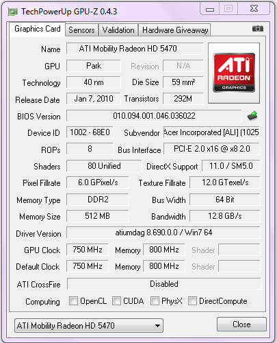 Acer Aspire 4553, фото 14