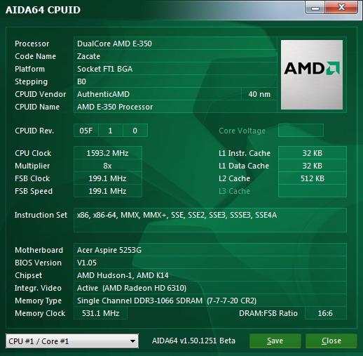 Ноутбук Acer Aspire 5253G:, фото 1