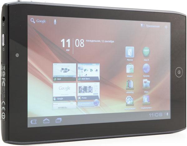 Внешний вид планшета Acer Iconia Tab A100