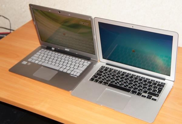 Сравнение Acer Aspire S3 с MacBook Air