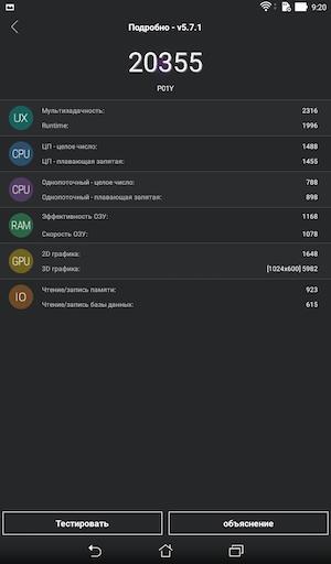 Производительность Asus Zenpad C 7.0 (Z170CG)