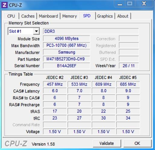 Утилита CPU-Z, запущенная на ASUS Eee Slate