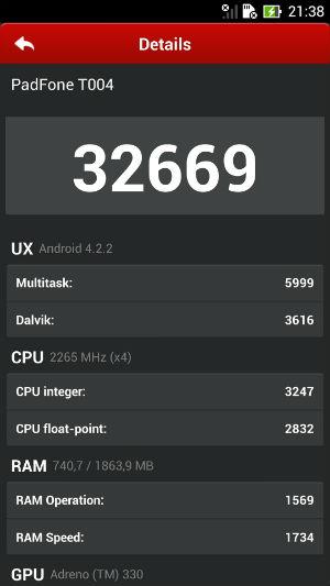 Скриншот Asus The new Padfone Infinity