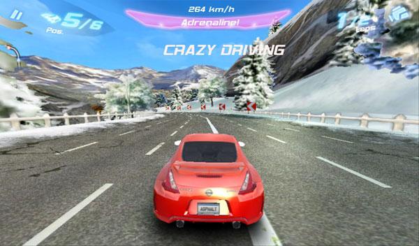 Asphalt 6 Adrenaline на планшете BlackBerry PlayBook Asphalt 6 Adrenaline на планшете BlackBerry PlayBook