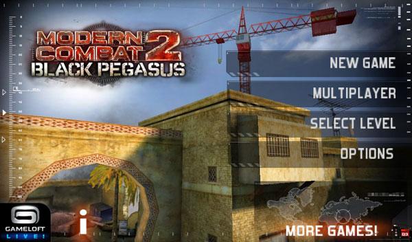 Modern Combat 3 на планшете BlackBerry PlayBook Modern Combat 3 на планшете BlackBerry PlayBook