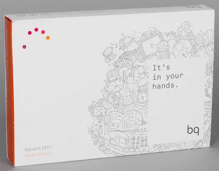 Коробка планшета BQ Aquaris M10 Ubuntu Edition