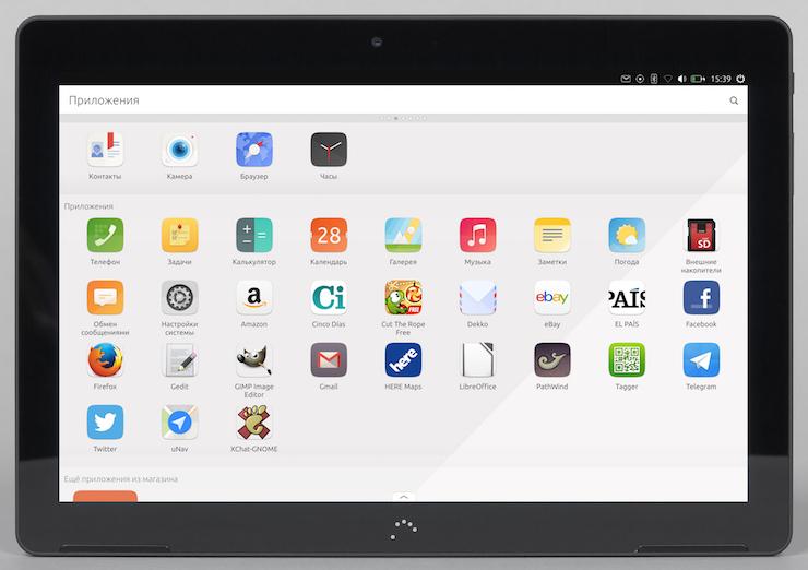 Дизайн планшета BQ Aquaris M10 Ubuntu Edition