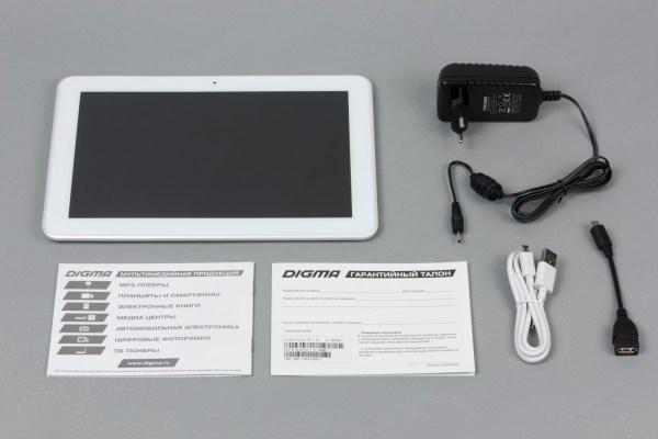 Комплектация планшета Digma Plane 10.1 3G