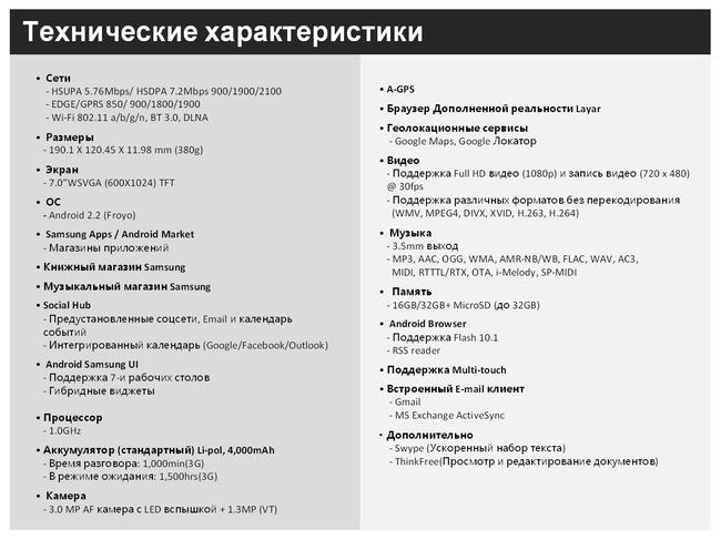 Презентация Samsung Galaxy Tab, фото 4