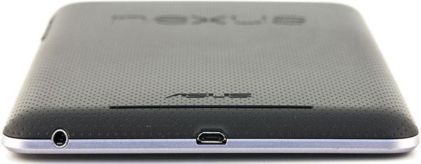 Нижняя грань Google Nexus 7