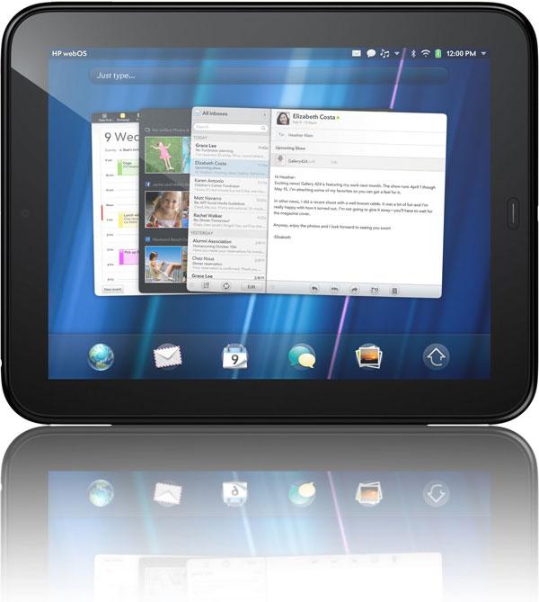 Внешний вид планшета HP TouchPad