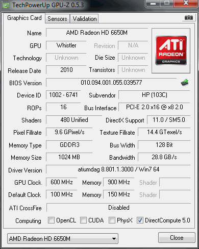 Ноутбук HP Pavilion dv6-6030er:, фото 3