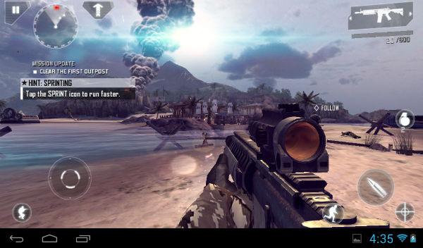 odern Combat 4 Asphalt 7 на планшете iconBIT NetTAB Matrix Ultra NT-0704M