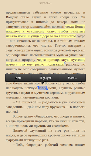 Скриншот Kindle Fire