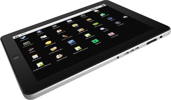 Вид сбоку планшета MIReader M10