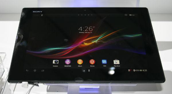 Планшет Sony Xperia Z на выставке Mobile World Congress