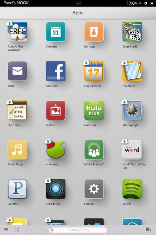 Android 4.1 на планшете Nook HD+