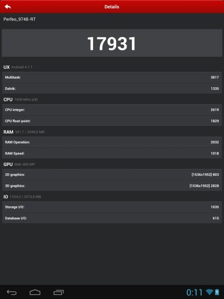 Производительность планшета Perfeo 9748-RT
