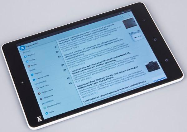 Дизайн планшета Xiaomi MiPad