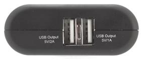 FSP PB-17: торцевая часть с выходными разъемами USB