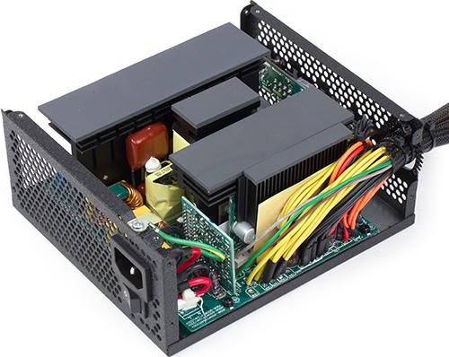 Вид платы блока питания Chieftec GPS-500C