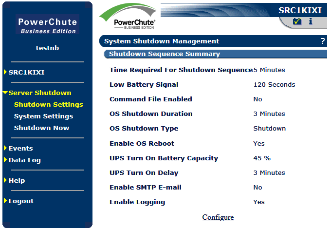PowerChute Business Edition PowerChute Business Edition