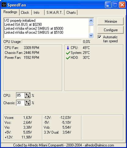 Диагностика: SpeedFan v.4.41, фото 2