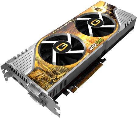Gainward разгоняет 3D-карту GeForce GTX 580, оснащенную системой охлаждения с двумя вентиляторами, фото 2