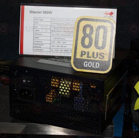 блоки питания серии Glacier имеют сертификат 80 Plus Gold