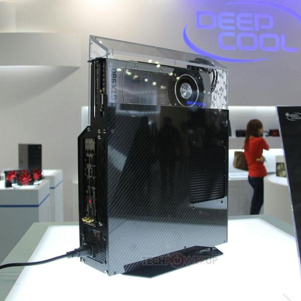 Компьютерный корпус DeepCool GamerStorm Nephrite рассчитан на системную плату типоразмера mini-ITX 