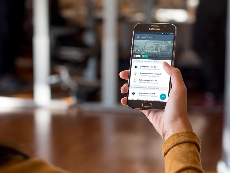 Список систем, совместимых с Vinli Home Connect, включает Icontrol Networks, Nest и Samsung SmartThings