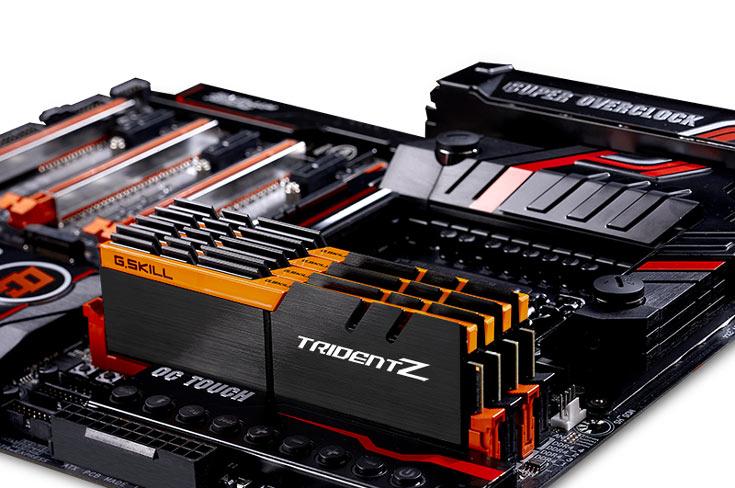 G.Skill предлагает пять новых вариантов цветового оформления модулей памяти Trident Z DDR4