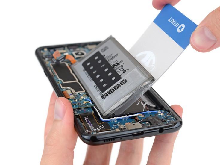 Смартфон Samsung Galaxy S8+ не слишком пригоден к ремонту