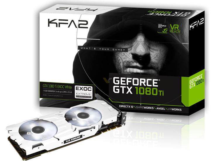 Различие между Galax GTX 1080 Ti EXOC White и KFA2 GTX 1080 Ti EXOC White заключается только в оформлении упаковки