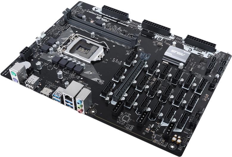 Системная плата Asus B250 Expert Mining предназначена для добычи криптовалют