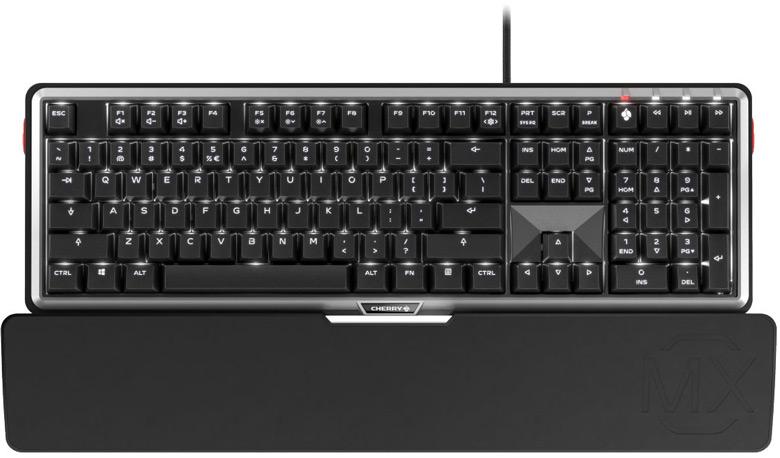 Надписи на клавишах клавиатуры Cherry MX Board 5.0 выполнены эксклюзивным шрифтом