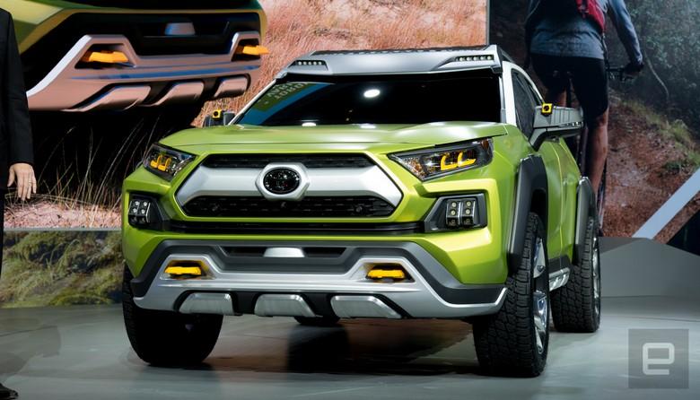 Концепт автомобиля Toyota FT-AC оснащается съёмными противотуманками