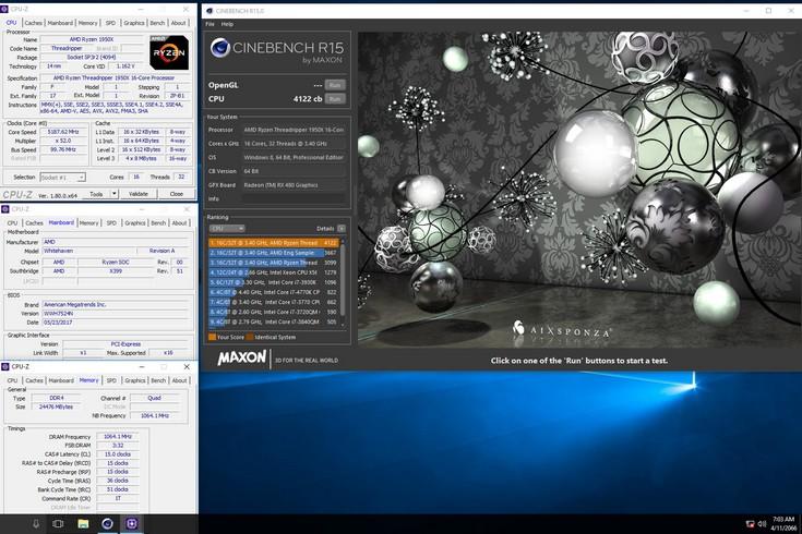 Флагманский процессор AMD Ryzen Threadripper 1950X удалось разогнать до частоты 5,2 ГГц, фото 1
