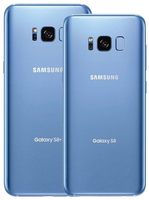 Смартфоны Samsung Galaxy S8 и S8+ скоро появятся на рынке в цвете Coral Blue