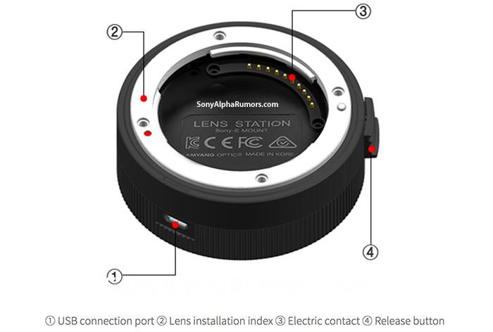 Док Samyang Lens Station будет подключаться к компьютеру по интерфейсу USB