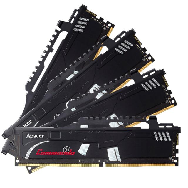 Самая быстрая модель серии Apacer Commando DDR4 работает на эффективной частоте 3466 МГц с задержками 18-18-18-42