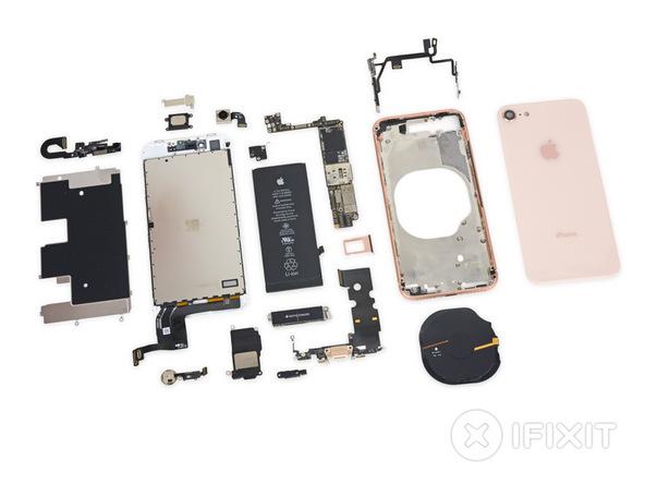 iPhone 8 заработал у iFixit шесть баллов