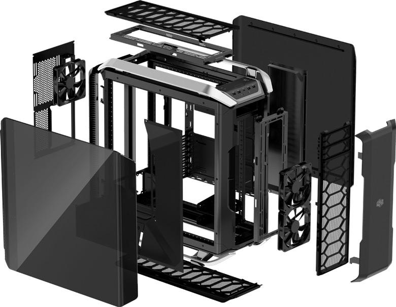 Основой компьютерного корпуса Cooler Master Cosmos C700P стал концепт MasterConcept, созданный при участии сообщества пользователей