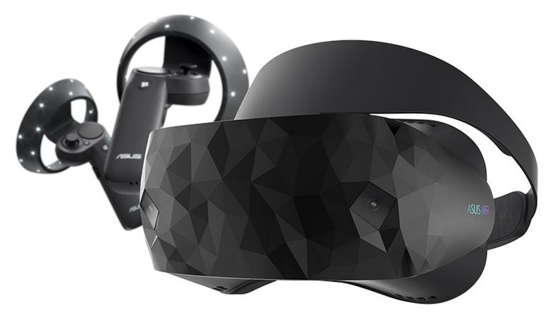 Гарнитура Asus Windows Mixed Reality Headset комплектуется парой контроллеров