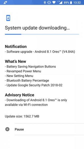 Android 8.1 уже поступает на Nokia 8