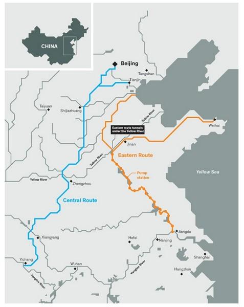 Водный канал в Китае оснащён огромным количеством датчиков