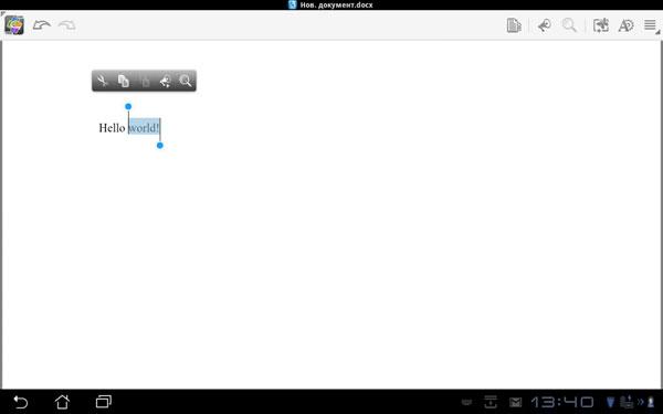 Скриншот QuickOffice Pro HD