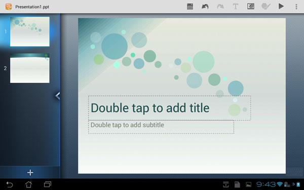 Скриншот ThinkFree Mobile for Tablet