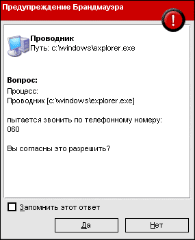Попытка дозвона